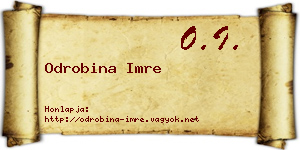 Odrobina Imre névjegykártya